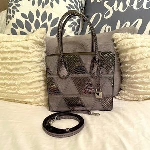 Michael Kors Silver Crossbody Tote